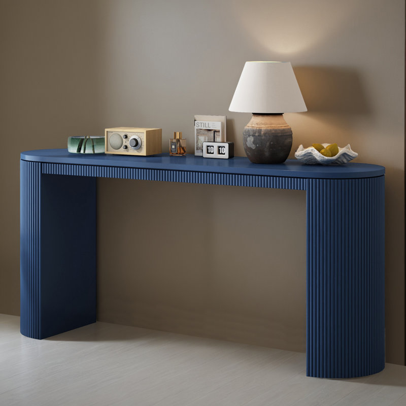 Console de 59 po pour hall d'entrée, Bleu marine