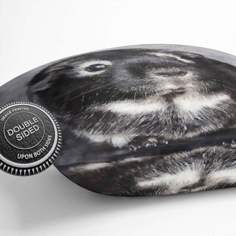 Guinea Pig Square Throw Cushion, 55cm H x 55cm W x 20cm D
