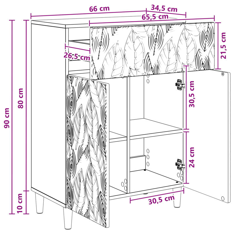 66cm Sideboard