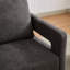 Fauteuil demi-tonneau pivotant rembourré Riqui-1866479121