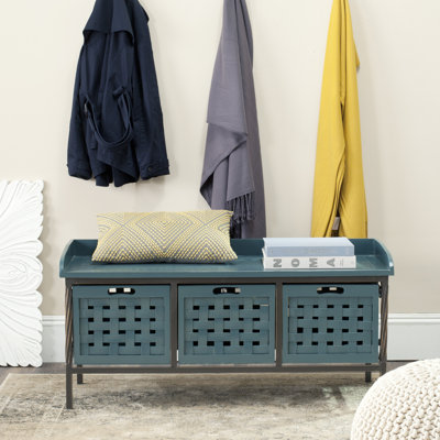 Shoshone Wood Storage Bench