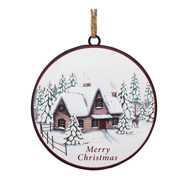 6'' Metal Holiday Shaped Ornament