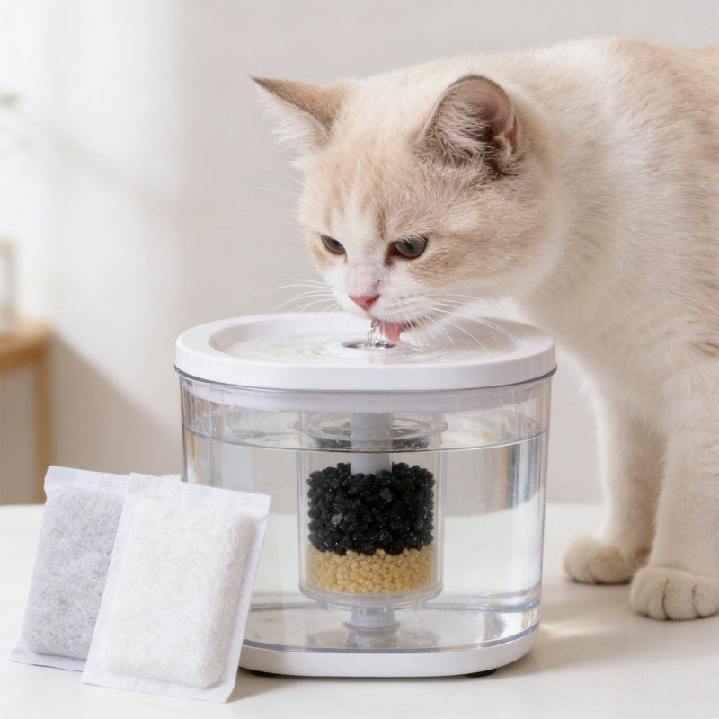 Cartouche filtrante pour distributeur d'eau de charbon actif