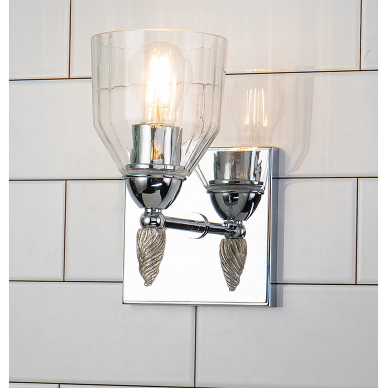 Fun Finial 1 - Light Armed Sconce, Chrome