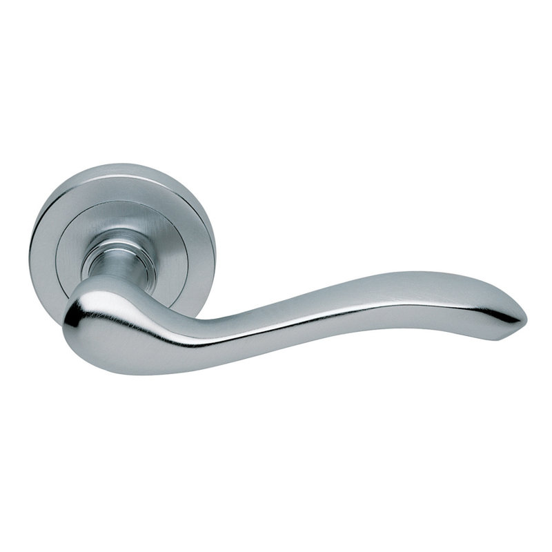 Apollo Latch Door Handle, Satin Chrome