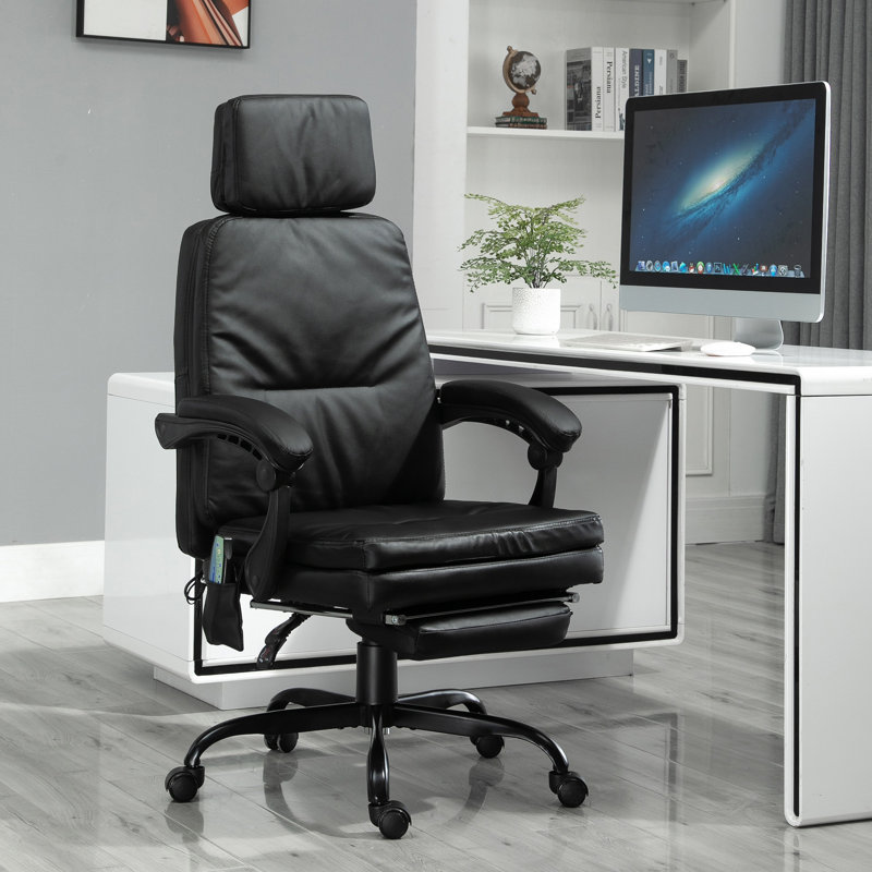 Executive Chair with Headrest, Black