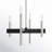 Azan 4 - Light Steel Dimmable Modern Linear Chandelier-1407463179