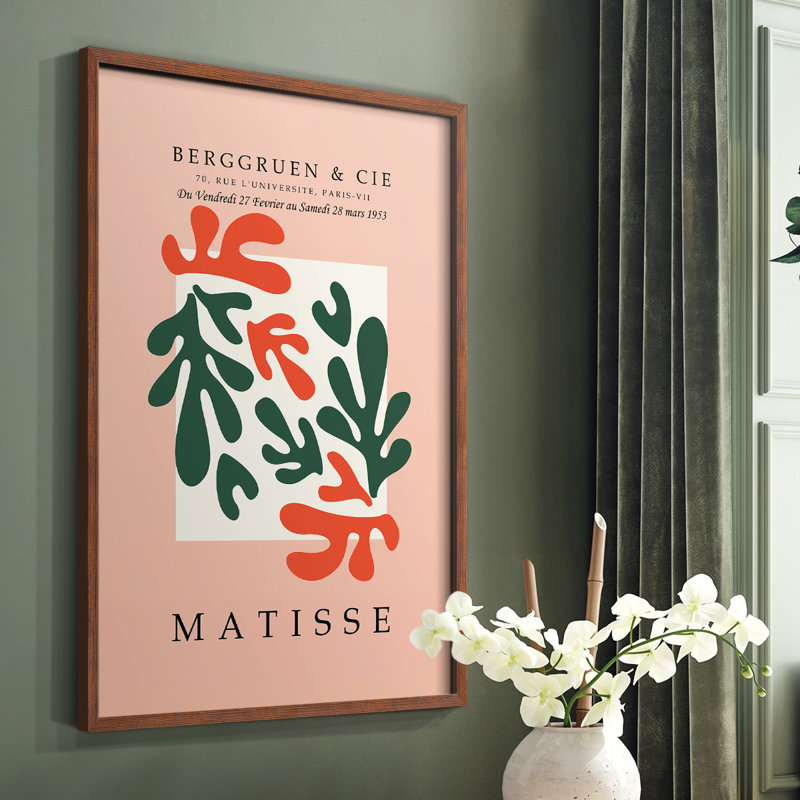 Impression encadrée Matisse Cccxxx - Bois massif, Brun, H 14 po x l 11 po