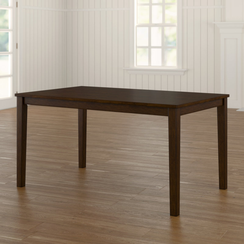 Rhem Solid Wood Dining Table, Brown