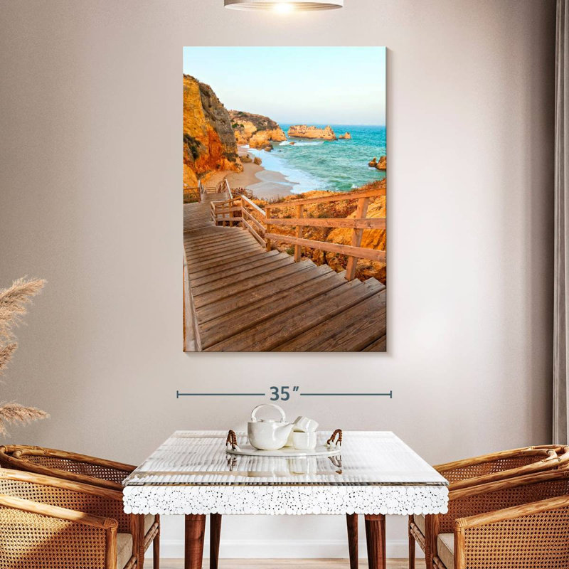 Lilie, Praia, Dona Ana, escalier de plage, H 51 po x l 34 po