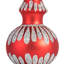 Snowy Branch Glass Christmas Tree Topper Red-1443006215