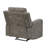 Diti Manual Pull Tab Reclining Chair, Brown Stain Resistant Microfiber