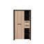 Deveau 1 Door Manufactured Wood Wardrobe