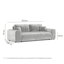 Three-seater square arm sofa-1512409301