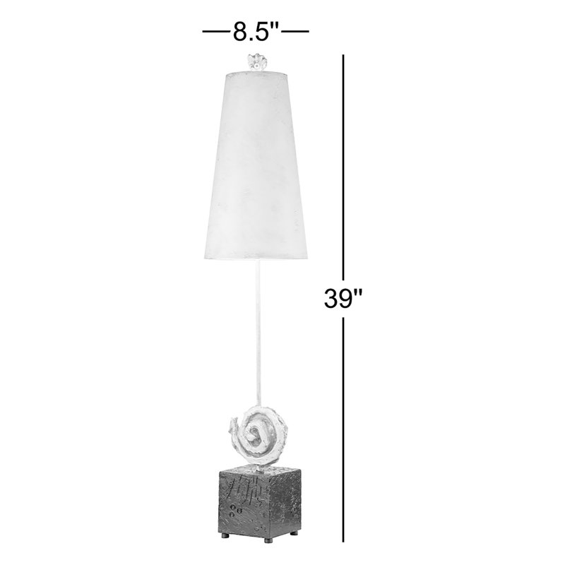 Swirl Table Lamp, White