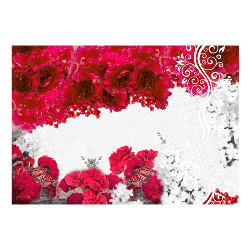 Murale Karmelo, L 110 po x l 157 po, Rouge