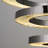 Elegant Platinum Chandelier with Opal Glass Cap, 39.4 in Diameter x 63 in Height | Metal Body, 1 x 99W LED Socket, 3000K Warm Light, 9900 Lumen | Assembled, Modern Design for Living Room & Dining Areas