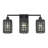 Cassiday 3 Light Black Vanity Sconce-121436182