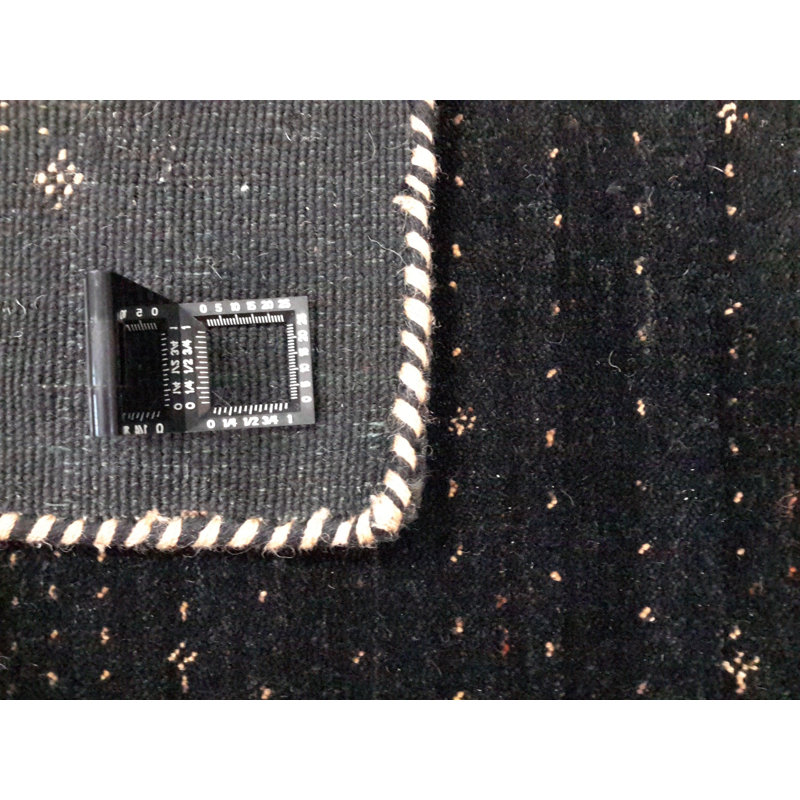 Noahanthony Polka Dots Area Rug in Black