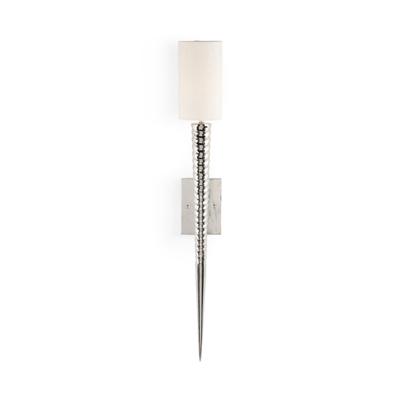 Laguna Wallchiere, White, Polished Nickel