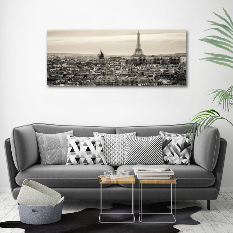 Eiffel Tower Paris - No Frame Print, Canvas, 50cm H x 125cm W