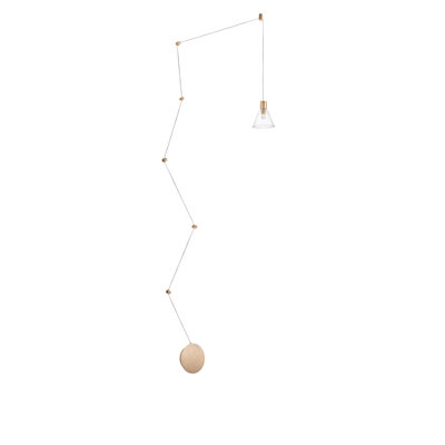 1 - Light Gold LED Unique/Statement Pendant
