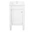 Armoire de salle de bain style français avec rangement et lavabo en céramique-131577082
