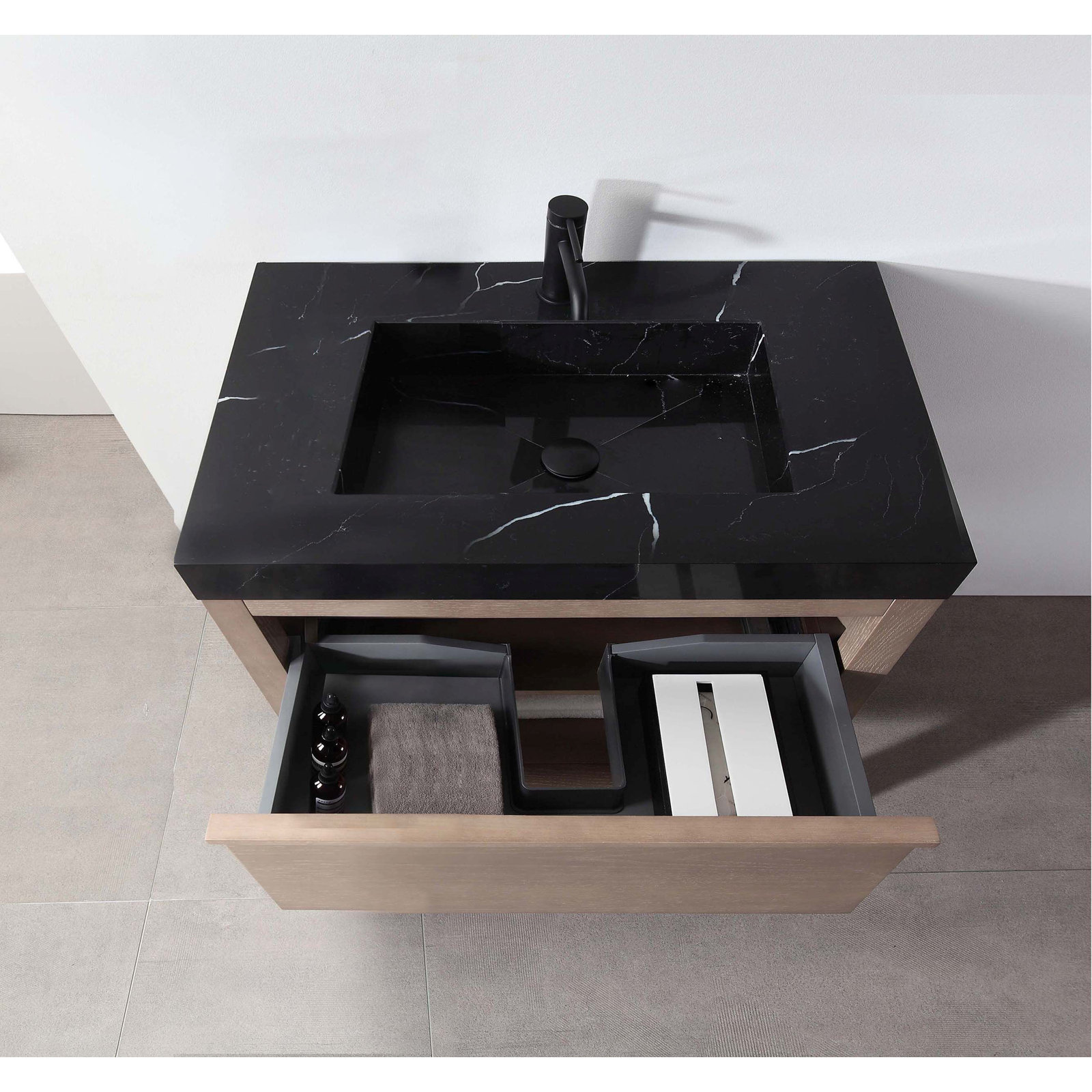 Ariane 36" Single Bathroom Vanity, Chestnut Oak