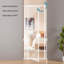 201 cm Extra Tall Transparent Metal Frame Cat Gate, Fits Wide Openings-1076805277-1337405696