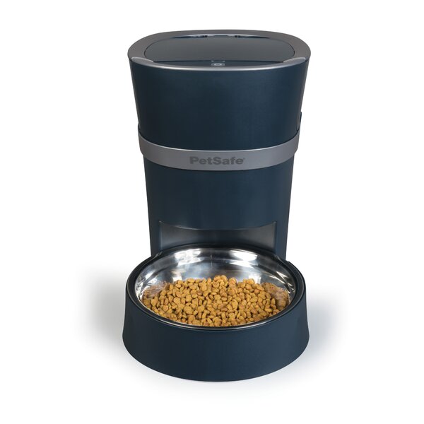 Hanamya Slower with Press Button Dog & Cat Feeder, Blue