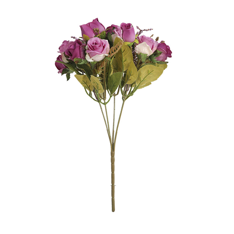 Faux fleurs artificielles pour la maison Kondieu, Mauve