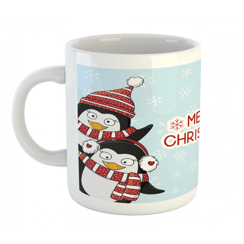 Grande tasse à café penguins