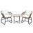 Edwardo 2 - Person Wicker Patio Dining Set with Square Table , Cushions Included-769671945