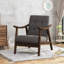 Chaise d'appoint Mid-Century moderne, fauteuil capitonné-1934179648
