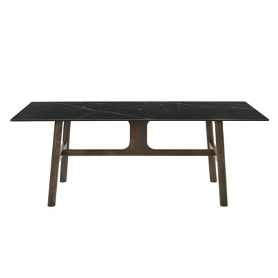 Destin Ceramic & Walnut Finish Dining Table