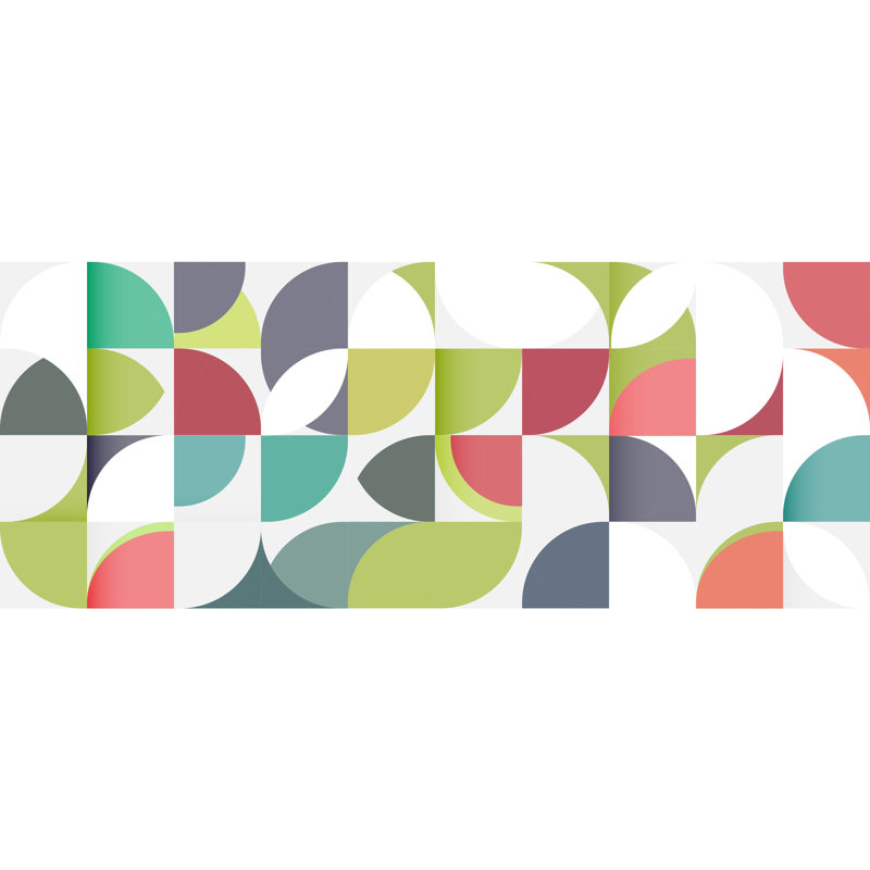 Geometric Pattern - Wrapped Canvas Print, 30cm H x 30cm W x 3.8cm D