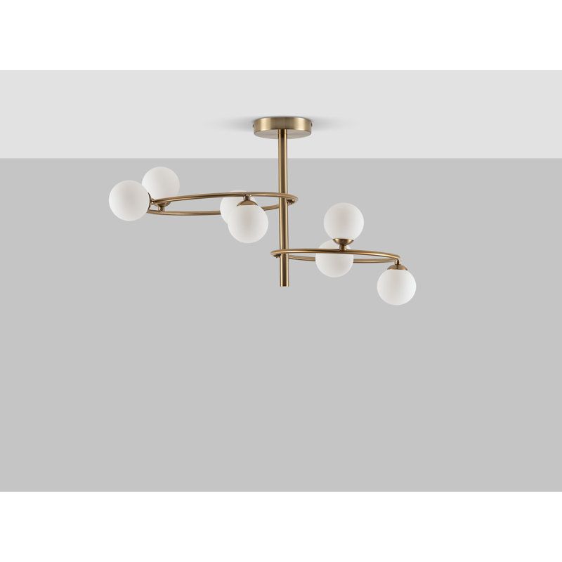 Kian Glass Semi Flush Mount