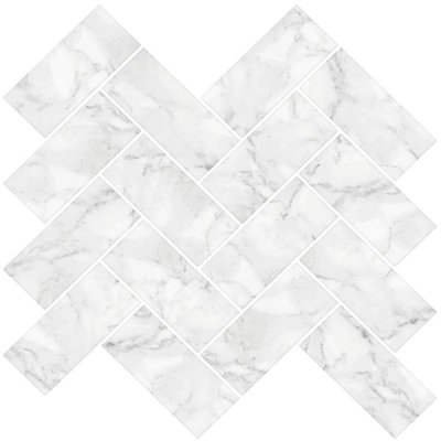 25.4cm W x 25.4cm L Vinyl Peel and Stick Mosaic Tile