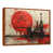 Toile avec cadre flottant brun