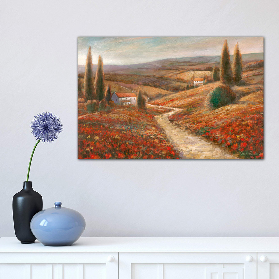 Fields Of Color by Ruane Manning - Wrapped Canvas Painting