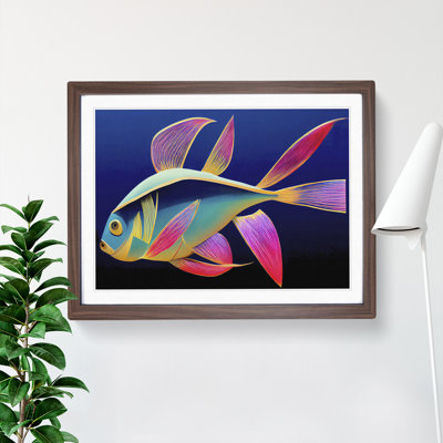 Glowing Fish - Framed Print
