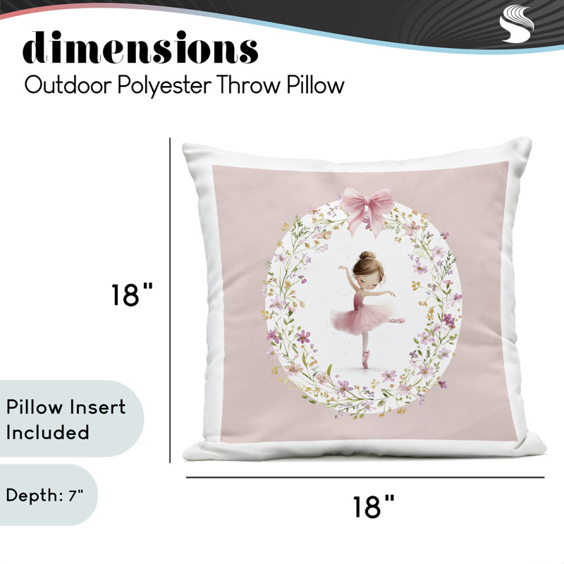 Coussin Ballet Dancing Princess