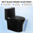 1.1/1.6 GPF Dual-Flush Elongated One-Piece Toilet with 17.32 in. Comfort Seat Height, Ceramic Glazed Surface(Soft Close Seat Included), 3 Colors Option-88272611