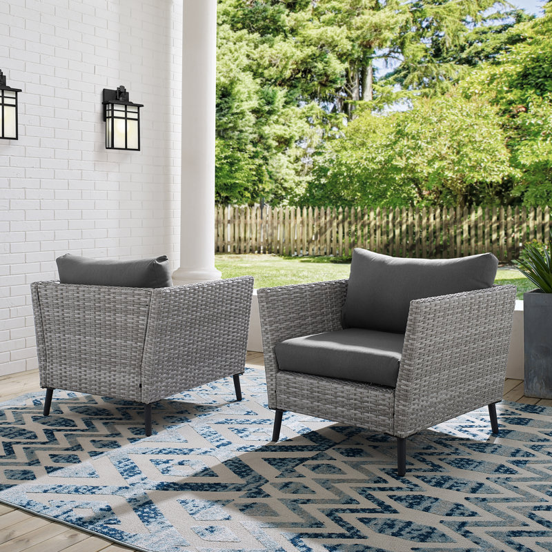 Chaise de patio avec coussins Mosier
