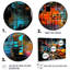 Colourful Piano Retro Collages 90S I - Ensemble de décorations murales piano-894708360-894708365