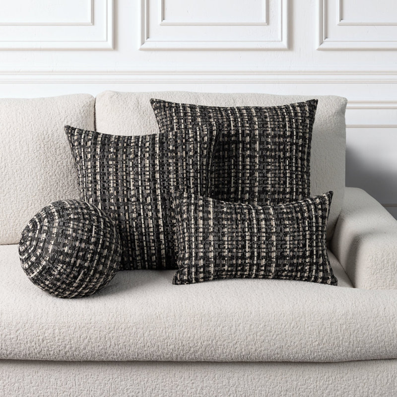 Pillow Cover & Insert, Noir