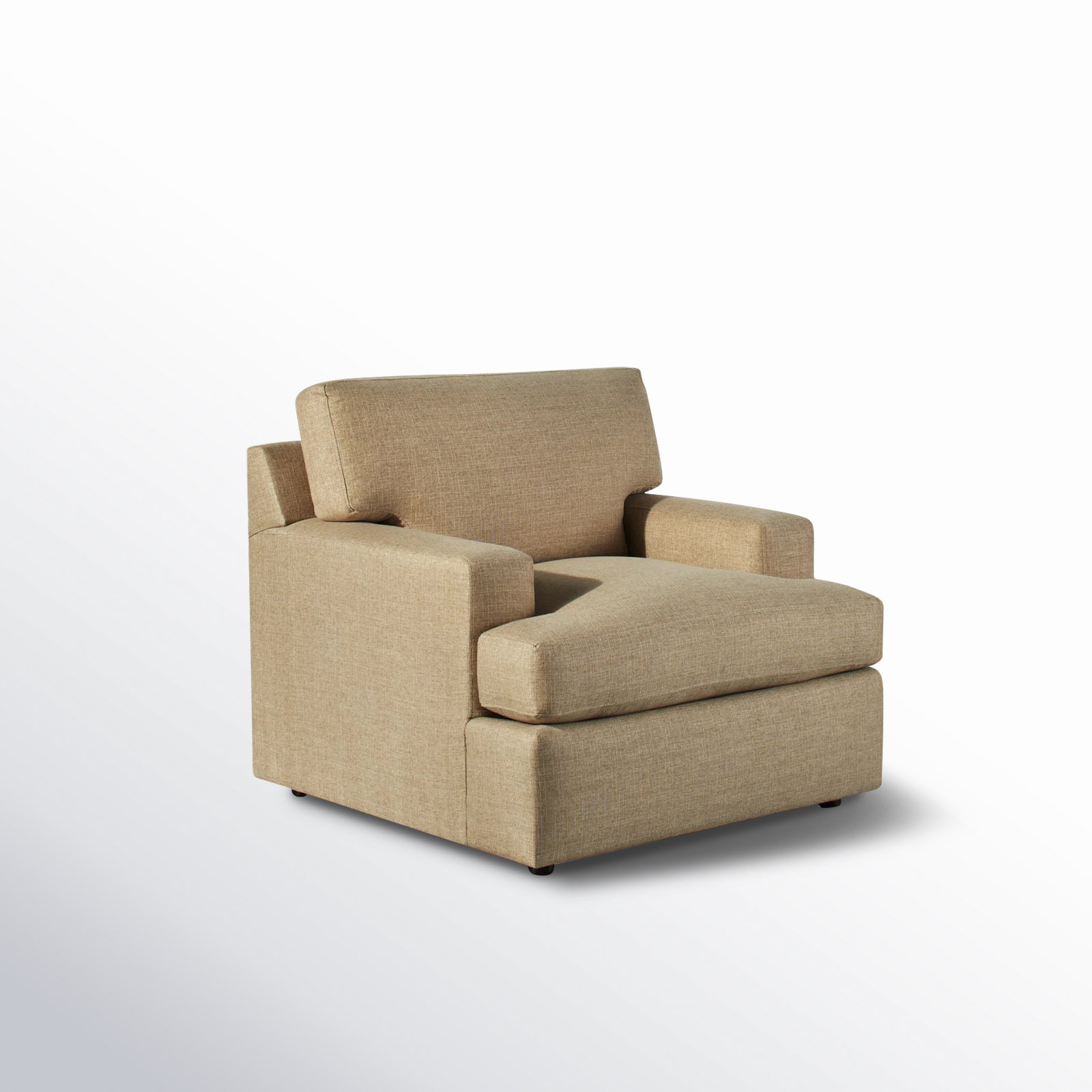 Cleo Upholstered Armchair, Turbo Wheat Basketweave