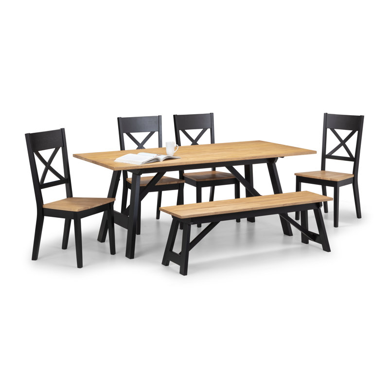 Mulford 6 - Person Solid Oak Dining Set