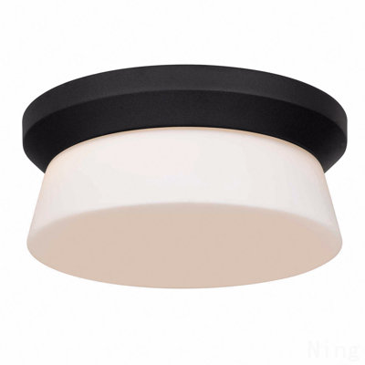 11 Inch Black Integrated Led Flush Mount