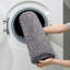 3 tapis de salle de bain 3 pièces, tapis de bain en chenille absorbant doux et épais, tapis lavables antidérapants pour la douche et le bain, gris-2103246281